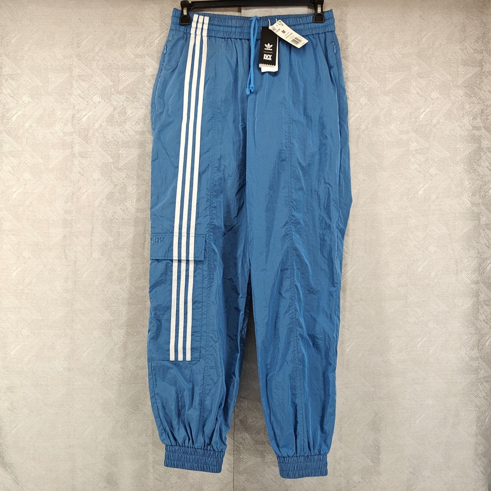Adidas Ivy Park Unisex Medium Light Blue Solid Nylon Track Pants H33308
